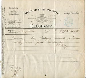 BELGIUM TELEGRAM (W.78)