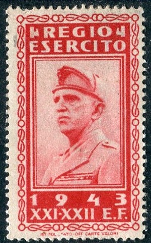 1943 FASCIST PERIOD FRANK LABEL (W.50)