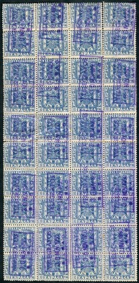 Buy Online - 1949 BLOCKS OF 10P TOP VALUE (L.183)