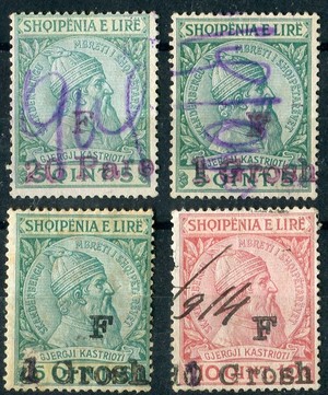 ALBANIA REVENUES, SKANDERBEG ISSUES (W.58)