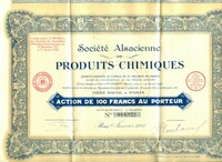 Buy Online - ALSACE SHARE CERTIFICATE (L.163)