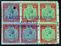 Buy Online - BERMUDA 1924 KGV POSTAL FISCALS (W.565)