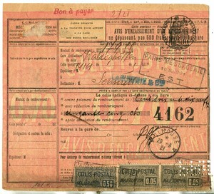 PARCEL CARD (L.174A)