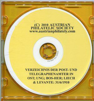 POST OFFICE LIST 1910 : VERZEICHNIS DER POSTAMTER (CD-0660)