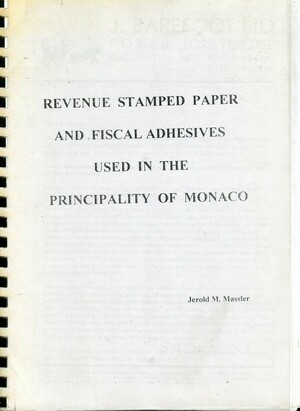 REVENUE STAMPED PAPER AND FISCAL ADHESIVES ....OF MONACO (B.141)