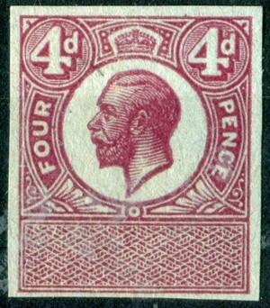 UNAPPROPRIATED DIE KGV 4d (W.579)