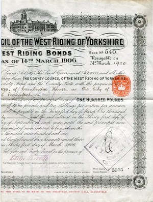 WEST RIDING BOND (L.1)